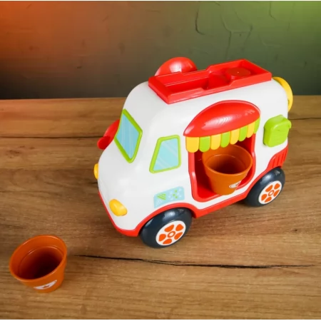 Іграшка для ванни BabyToys автобус з присосками та стаканчиками