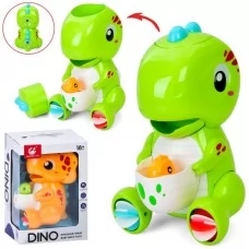 Іграшка для ванни динозавр BabyToys з водоспадом і присосками