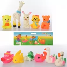 Набор игрушек для купания BabyToys 126-64-67 с пищалкой 12 шт