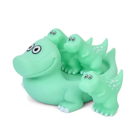 Іграшка для купання динозавр BabyToys набір 4шт з пищавкою