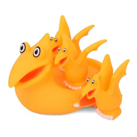 Іграшка для купання динозавр BabyToys набір 4шт з пищавкою