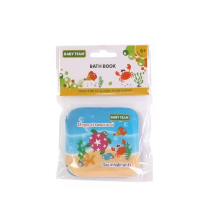 Книжка-игрушка для ванной Baby Team с пищалкой 