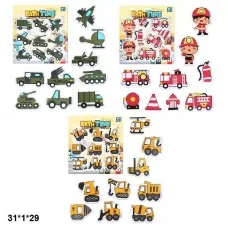 Набор для ванны BabyToys SY1071 спецтехника EVA 9 шт разноцветный Набор для ванны BabyToys SY1071 спецтехника EVA 9 шт разноцветный