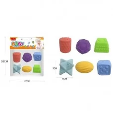 Сенсорні іграшки BabyToys 508-308 набір 6 штук з пищалкою