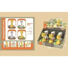 Заводные игрушки BabyToys HY 719 жираф корова набор 6 штук