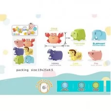 Пищащие игрушки для малышей BabyToys 916-129, 6 штук