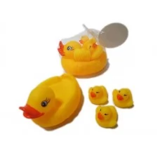 Игрушка для купания BabyToys SDL 179-9 утка с утятами, 4 предмета