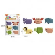 Пищавки для малюків BabyToys 508-281, 6 штук, тварини