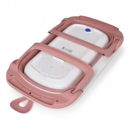 Ванночка ME 1106 T-CONTROL Pink детская, с термометром, силикон, складная, 87-51-23, розовый