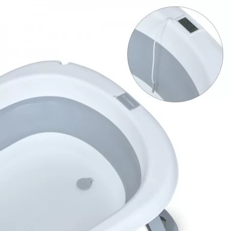 Детская ванночка ME 1151 PLUS силиконовая складная серая Детская ванночка ME 1151 PLUS силиконовая складная серая