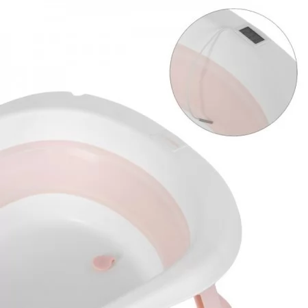 Ванночка ME 1151 PLUS Peony Pink детская, с термометром, вкладыш, силикон, складная 78,3*49,3*20,5, розовый Ванночка ME 1151 PLUS Peony Pink детская, с термометром, вкладыш, силикон, складная 78,3*49,3*20,5, розовый