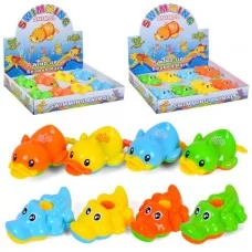 Заводная игрушка для купания утка и крокодил BabyToys 12 см