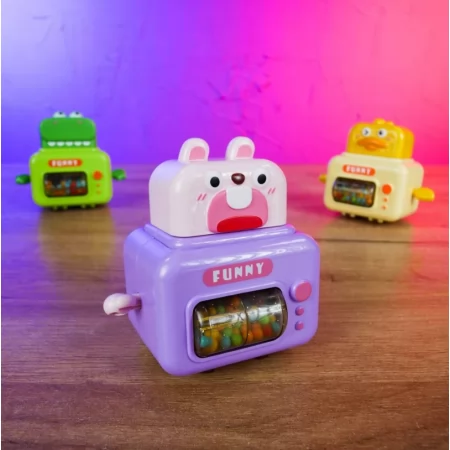 Заводна іграшка BabyToys HY 87 з тріскачкою та брязкальцем, 4 шт Заводна іграшка BabyToys HY 87 з тріскачкою та брязкальцем, 4 шт