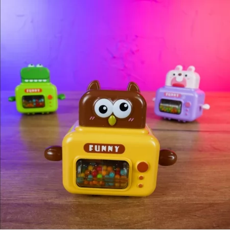 Заводна іграшка BabyToys HY 87 з тріскачкою та брязкальцем, 4 шт Заводна іграшка BabyToys HY 87 з тріскачкою та брязкальцем, 4 шт