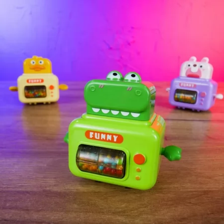 Заводна іграшка BabyToys HY 87 з тріскачкою та брязкальцем, 4 шт Заводна іграшка BabyToys HY 87 з тріскачкою та брязкальцем, 4 шт