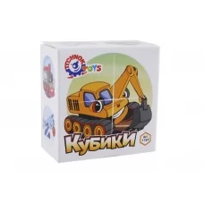 Кубики пластмассовые 4 шт, Техника, Технок 1769