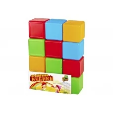 Набір кольорових кубиків 12 шт MToys 05062
