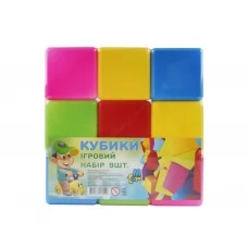 Набір кольорових кубиків 9 шт MToys 14066