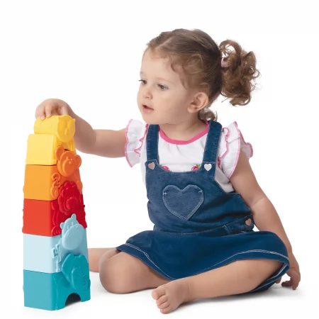 Игрушка-пирамидка 2 в 1 Eco+ "Зообашня" арт. 11570.00