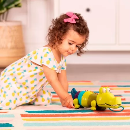 Игрушка-каталка Battat Крокодил Клац-клаус BX1674Z