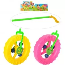 Каталка BabyToys 1289 на палке с трещоткой 38 см