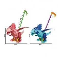 Каталка на палочке Динозавр BabyToys 198-22, высота 38 см