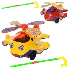 Каталка на палці BabyToys 333 гелікоптер зі звуком Каталка на палці BabyToys 333 гелікоптер зі звуком