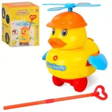 Каталка на палочці BabyToys 692 каченя зі звуком