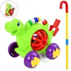 Каталка динозавр BabyToys A0513 с брязкальцем 20см