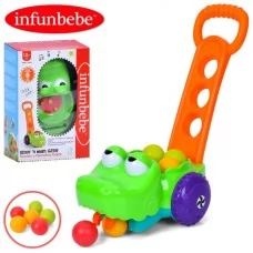Каталка BabyToys LSB687 крокодил з музикою та кульками