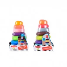 Детская пирамидка BabyToys PL201S кольца 5 штук разные цвета