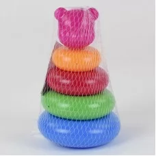 Пирамидка M Toys 06011 с 4 кольцами для малышей