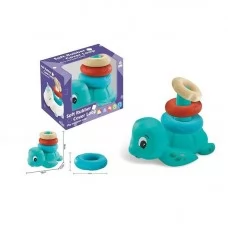 Детская пирамидка BabyToys Черепашка пластиковая 3 кольца