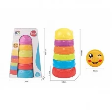 Детская пирамидка BabyToys 618-125 Ведмедик 6 элементов