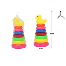 Детская пирамидка BabyToys 6182-2 Качечка 8 элементов