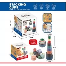 Детская пирамидка BabyToys с животными и цифрами