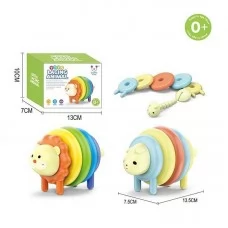 Детская пирамидка BabyToys BB 2007, 10 элементов, разные цвета