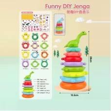 Детская пирамидка BabyToys KD 822-21 разноцветная пластмассовая