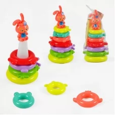 Детская пирамидка BabyToys KD 824-24 Зайчик 29 см