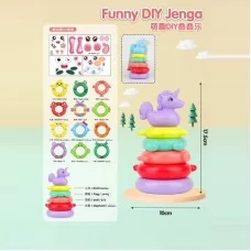 Детская пирамидка BabyToys KD 825-22, 19 см, 5 элементов