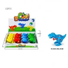 Заводная игрушка динозавр 908E-1 BabyToys пластмасс