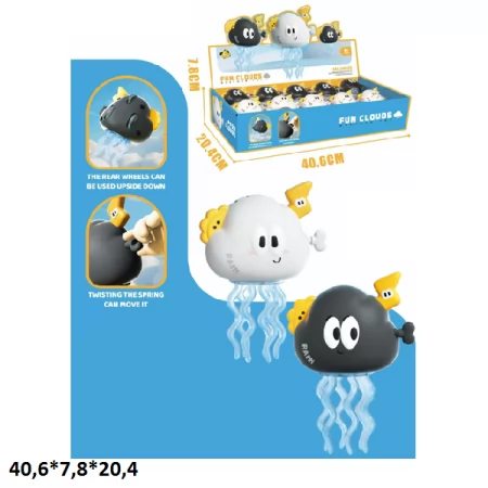 Заводная игрушка Хмарка V25-CE с движущимся телом 2 колеса