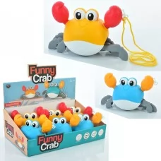 Заводна іграшка краб BabyToys 221-1, 20 см, 2 кольори Заводна іграшка краб BabyToys 221-1, 20 см, 2 кольори
