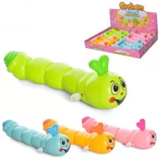 Заводная игрушка гусеница BabyToys 6405B, 15 см, 4 цвета