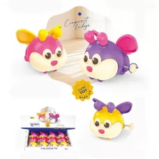 Игрушка KK116 заводная, бабочка, 7см, ездит, двигает крыльями, 12шт(3 цвета) в дисплее, 33-7-25см