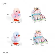 Заводная игрушка BabyToys NB-858E курча разные цвета
