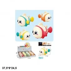 Заводна рибка BabyToys LY2226-A17 зі світлом 4 кольори