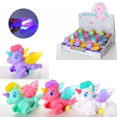 Заводная игрушка-единорог BabyToys LY2226-A5 со светом, 11 см
