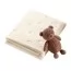 Мягкое одеяло BabyOno с мишкой, кремовое 1567/01