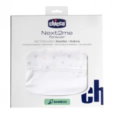 Комплект постельного белья Chicco Next2Me Forever Bamboo, 58х110 см арт. 01123 цвет Белый Комплект постельного белья Chicco Next2Me Forever Bamboo, 58х110 см арт. 01123 цвет Белый